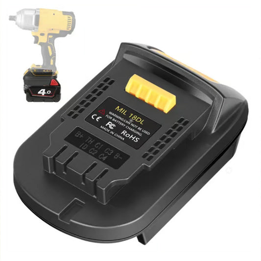 🔋 49% OFF NOW! ⚡ 18V Lithium Battery Adapter - Universal Compatibility with Power Tools, Lightweight & Long-Lasting 🛠️📦