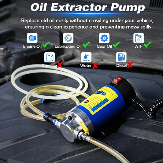 ⚡🛢️ 12V Portable Electric Oil Transfer Pump – Battery-Powered Fluid Extractor for Vehicle Maintenance