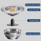 🚰✨ Push-Button Sink Drain Stopper – Built-In Strainer for Easy Drain Care