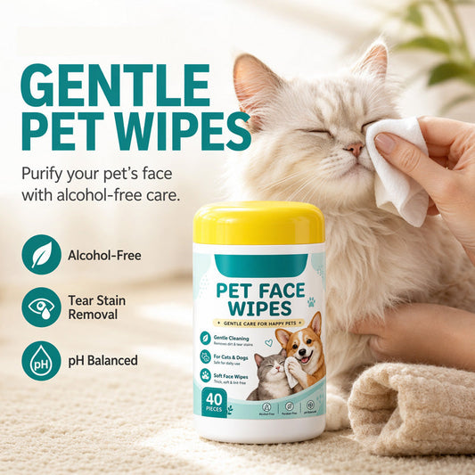 Gentle Pet Tear Stain Remover Wipes