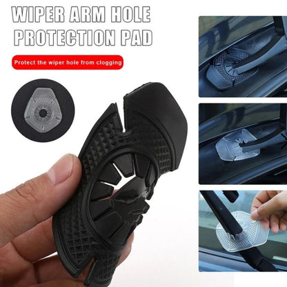 🚗 Car Wiper Arm Hole Protector Pads – Silicone Covers to Block Dust, Leaves & Debris for Cleaner Wiper Performance