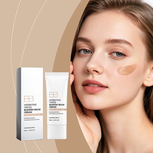 💥【50% OFF】🔥 Hydrating BB Cream | Covers Acne/Redness/Dark Circles | Soft-Focus Effect Blurs Pores & Fine Lines | 48-Hour Long-Lasting Wear | Niacinamide Brightens | Natural Shade 50ml 🌸