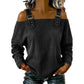 👕 LIMITED-TIME 49% OFF! ✨ Women's Denim Top – Wide Strap, Fashion, Casual ✨
