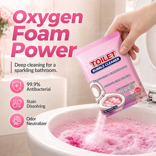 📢📢 50% off!! 🚽✨ Fragrant foaming cleaning powder - self-foaming, removes limescale and urine scale, long-lasting fragrance, suitable for toilets and pipes
