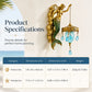 🕯️🌊 50% OFF!!🪸Antique Gold Coastal Mermaid Wall Light 🧜‍♀️✨ Hand-Painted Vintage Sconce for Indoors & Covered Outdoor Spaces 🏡🌊