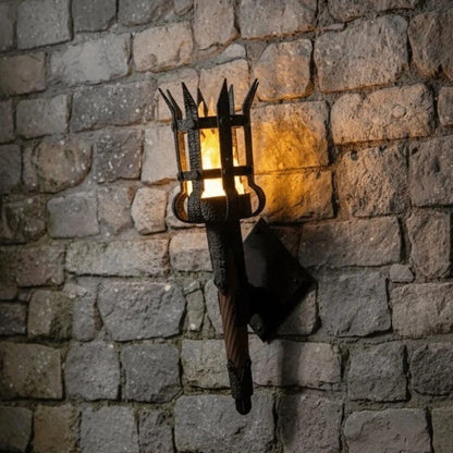 📢📢 50% Off!! 🔥🕯️ Vintage-style medieval torch wall lamp with flame effect 🏰✨