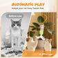 🐱 50% OFF! 🎾 Automatic Retractable Cat Toy – Random IR movement, USB rechargeable & plush – Hands-free entertainment for your feline ✨