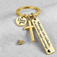 🎁 New for 2026: Half price 💥 Stainless steel cross keychain — A blessing for safe driving ❤️🙏