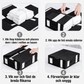 🎁 50%! 🛏️ Folding Sheet Organizer Set – Linen Look + Cardboard – Transparent Window & Secure Closure for Queen/King Size Bedding 📦
