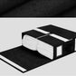 🎁 50%! 🛏️ Folding Sheet Organizer Set – Linen Look + Cardboard – Transparent Window & Secure Closure for Queen/King Size Bedding 📦