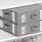 🎁 50%! 🛏️ Folding Sheet Organizer Set – Linen Look + Cardboard – Transparent Window & Secure Closure for Queen/King Size Bedding 📦