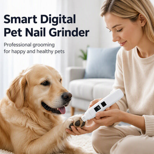 🔥🎁 Buy 2, Get 1 Free!! 🥳 💞 Over 50,000 Sold! ⚡🐾 Electric nail grinder for dogs and cats with LED battery indicator – gentle nail filing.