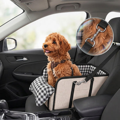 🐕🚗 Console Dog Car Seat – 50% OFF! Non-slip, portable, booster height – safe & comfy travel for your pup. 🔥🛡️