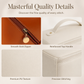 💄 Everything organized in style – spacious makeup bag with a handle for cosmetics, travel, and everyday use.