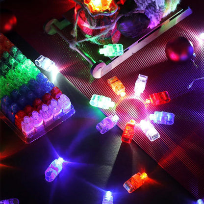 ✨ Mini Colorful LED Finger Lights – Fun Glow Party & Kids’ Light-Up Toy