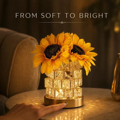 🌻 50% OFF NOW! ✨ Sunflower-Themed Bedside Lamp – Warm Glow & Elegant Bedroom Decor 🛏️💡