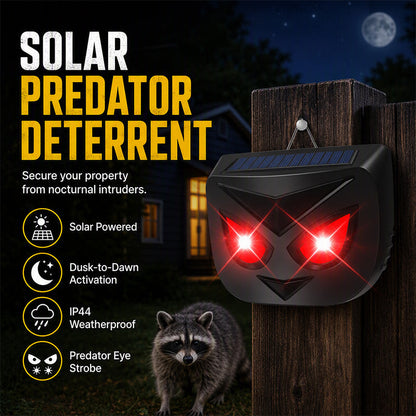🔥HOT SALE 50%OFF🔥Solar Animal Repeller with Flashing LED Lights