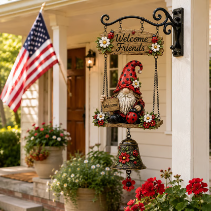 🧝 Garden spirit with bells | Made of durable zinc alloy that withstands the elements; creates a soft, pleasant sound in the garden when the wind blows ✨