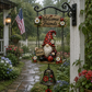 🧝 Garden spirit with bells | Made of durable zinc alloy that withstands the elements; creates a soft, pleasant sound in the garden when the wind blows ✨