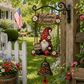 🧝 Garden spirit with bells | Made of durable zinc alloy that withstands the elements; creates a soft, pleasant sound in the garden when the wind blows ✨