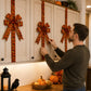 🎃✨ Limited Time Halloween Deal – LED Lighted Halloween Cabinet Bow Decoration | Glowing Pumpkin & Ghost Ribbon for Doors, Cabinets & Home Decor 👻