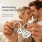 💞Limited-time offer, only £12🔐A timeless, romantic heart-shaped keychain set
