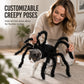 🕷️🎃 Halloween Pet Spider Costume – Scary Plush Spider Outfit with Poseable Legs for Dogs & Cats