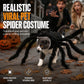 🕷️🎃 Halloween Pet Spider Costume – Scary Plush Spider Outfit with Poseable Legs for Dogs & Cats