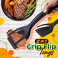 🍳 2-in-1 Spatula Tongs – Silicone Grip & Flip Cooking Tool for Eggs, Fish, Pancakes & More