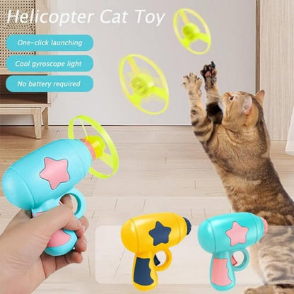🛸 LED flying disc launcher gun toy – Light-up discs, fun – Cash on delivery ✨
