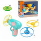 🛸 LED flying disc launcher gun toy – Light-up discs, fun – Cash on delivery ✨