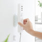 💥 50% off! 🔌 Self-adhesive socket holder without drilling - attach power plugs, routers, adapters and more. Removable and reusable. Dimensions: 10×3.7 cm. White 🏠