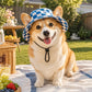 Summer Puppy Bucket Hat with Ear Holes