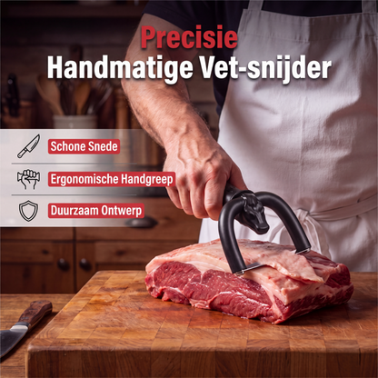 🥳2026 HOT SALE🥳💞50K+ SOLD! 🥩🔪 50% OFF! Handheld Fat Trimmer for Beef & Pork – U-shaped curved holder targets surface fat without wasting lean meat. Stainless steel blade, ergonomic grip – prep like a pro! 🧑‍🍳✨