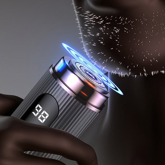 🪒 50% OFF – LIMITED TIME 🪒 Mini Travel Electric Shaver – LED Power Display & Waterproof