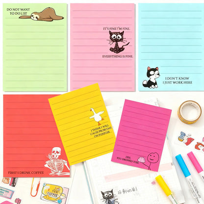 🎁 BUY 2 GET 1 FREE – LIMITED TIME 😂 Funny Sarcastic Sticky Notes – Hilarious Office Notepads for Work & Coworkers