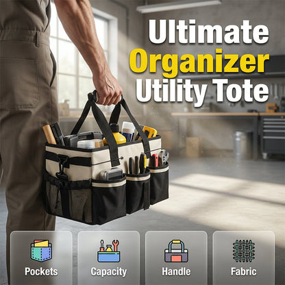 🔥 50% OFF – LIMITED TIME 👜 Multifunctional Utility Tote Bag – Heavy-Duty Organizer with Multiple Pockets