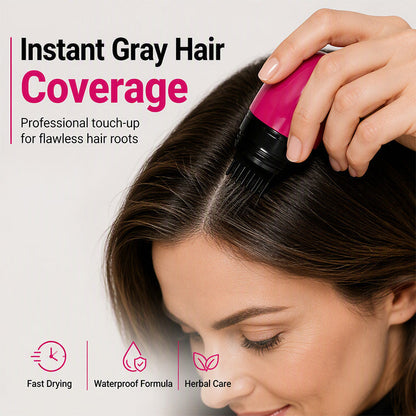 💇‍♀️🔥 Instant Gray Hair Touch-Up Comb | Portable Root Concealer for Quick, Mess-Free Hair Coverage