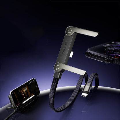 🔥 LIMITED TIME 50% OFF! ⚡✨240W Fast Charging Cable with Adjustable Phone Stand