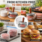 🍔 Burger Patty Press – Non-Stick Aluminum Hamburger Maker with Wooden Handle
