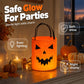 🎃✨ Light-Up Halloween Trick-or-Treat Bags – LED Pumpkin Candy Buckets for Kids