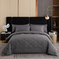 ☁️🛏️ 3-Piece Quilted Comforter Set – Soft All-Season Bedding with Matching Shams