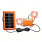☀️🔋 Portable Solar Power System – USB/Type-C Solar Generator with 2 LED Lights