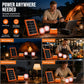 ☀️🔋 Portable Solar Power System – USB/Type-C Solar Generator with 2 LED Lights