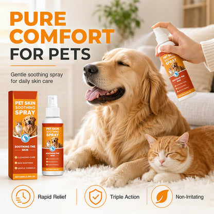 🐾 Pet Skin Soothing Spray – Gentle Itch Relief & Hydrating Care for Dogs & Cats