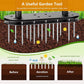 🌱 Heavy-Duty Manual Lawn Coring Aerator – Carbon Steel Soil Plug Aerator with Spring Ejection