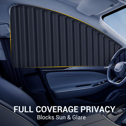 🚗 Universal Car Window Shade – Adjustable Heat Blocking Privacy Curtain for Cars