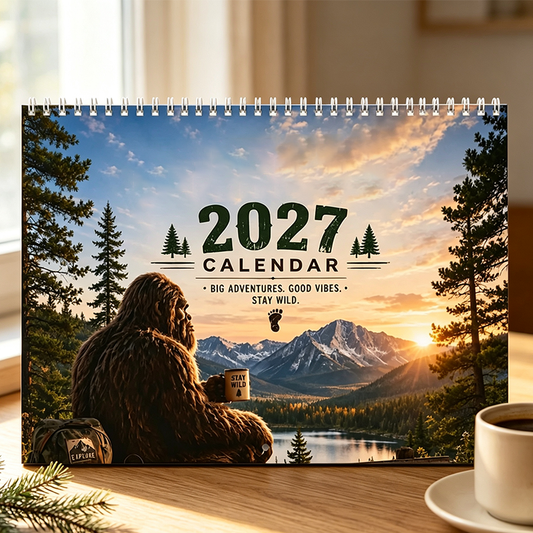 🌲😄 Funny Woodland 2027 Wall Calendar – 12 Months of Playful Forest Art