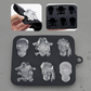 💀 3D Skull Silicone Ice Cube Tray with Lid – Fun Slow-Melting Ice Mold for Whiskey, Cocktails & Halloween Drinks