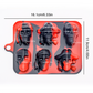 💀 3D Skull Silicone Ice Cube Tray with Lid – Fun Slow-Melting Ice Mold for Whiskey, Cocktails & Halloween Drinks